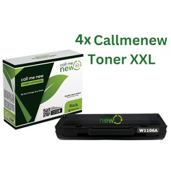 4x Callmenew Toner für HP W1106A Laser 107 MFP 130 135 138 138 138