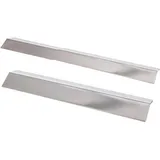 All'Grill Flammenschutzblech ausziehbar 35 bis 60 cm Edelstahl weiß