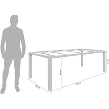 Zebra Technologies Zebra Alus Gartentisch-Gestell Aluminium Taupe