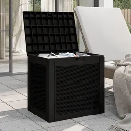 furnicato Gartenbox 55,5 x 43 x 53 cm 1-tlg. Schwarz