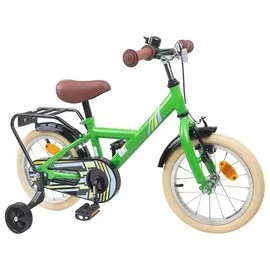 vidaXL Kinderfahrrad 14 Zoll grün