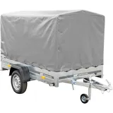 PKW-Anhänger auf Federn 230x125 UNITRAILER GARDEN 230/R KIPP mit H-1100-Rahmen und grauer Plane