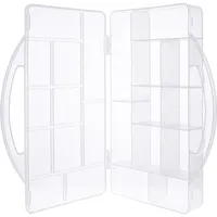 InLine InLine® Kleinteilebox, 11 Fächer, Abmessungen: 271x186x40mm, transparent