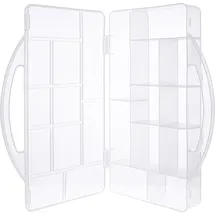 InLine InLine® Kleinteilebox, 11 Fächer, Abmessungen: 271x186x40mm, transparent