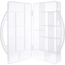 InLine InLine® Kleinteilebox, 11 Fächer, Abmessungen: 271x186x40mm, transparent