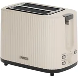 Princess Toaster Wave, 2-Scheiben, 7 Stufen, automatische Abschaltung, 930W, Beige, 930 W, 142337