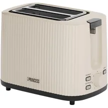 Princess Toaster Wave, 2-Scheiben, 7 Stufen, automatische Abschaltung, 930W, Beige, 930 W, 142337