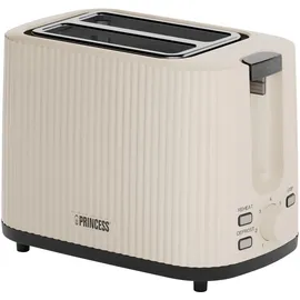 Princess Toaster Wave, 2-Scheiben, 7 Stufen, automatische Abschaltung, 930W, Beige, 930 W, 142337