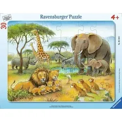 RAVENSBURGER 6146 Kinderpuzzle Afrikas Tierwelt