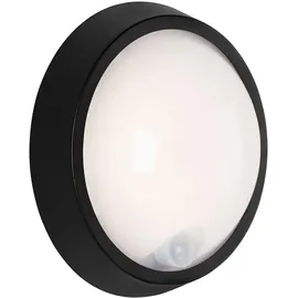 Briloner SENSOR LED Außenleuchte, Ø 17 cm, 12 W, Schwarz