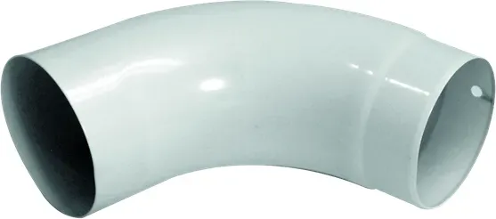 Rohrbogen Aluminium 72° weiß (RAL 9016)