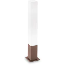 Ideal Lux Outdoor Stehleuchte EDO OUTDOOR SQUARE, IP44, Höhe 79cm, GX53 max. 15W, Kaffeebraun IDEA-213088