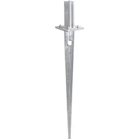 GAH Alberts Alberts 676162 Verstellbare Einschlag-Bodenhülse | Gesamtlänge 910 mm | Eignet sich für Zaunpfosten von Doppelstabmattenzäunen in 60 x 40 mm | Die Einschlaghülse ist aus feuerverzinktem Stahl