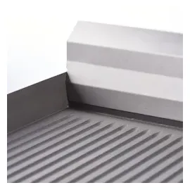 Stalgast Elektro-Griddleplatte als Tischgerät mit Deckel, 800x700 mm, 1⁄2 glatte/1⁄2 gerillte Grillfläche, Serie 700 ND