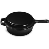 Echtwerk Kochtopfset, Schwarz, Metall, 2-teilig, 2,5 L,2,5 L, rund, backofengeeignet, leichte Reinigung,backofengeeignet, Kochen, Töpfe, Topfsets