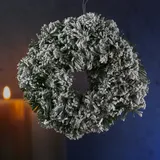 MARELIDA Tannenkranz Türkranz Kunstkranz mit Schneeoptik D: 35cm Innen