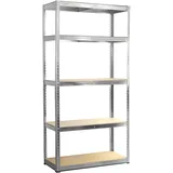 BestSchweissen Schwerlastregal - Metallregal 180x90x40 cm mit 5 verstellbaren Böden, bis 175 kg pro Boden - Stabil für Lager & Haushalt