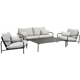 Brafab Hallavara Schwarz/Grau 162 x 112 cm