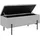 House Nordic Truhenbank Watford Grau 95 x 43 x 37 cm
