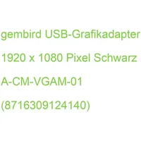 Gembird USB-Grafikadapter 1920 x 1080 Pixel Schwarz