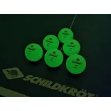 Donic Schildkröt Donic-Schildkröt Tischtennisbälle Glow in the dark Poly 40+ Ball, 6 Stück