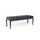 JV Möbel Hocker Chesterfield Samt 45 x 47 x 140 cm Schwarz