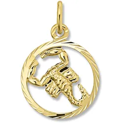 Sternzeichen-Anhänger ONE ELEMENT "Skorpion Sternzeichen Anhänger aus 333 Gelbgold", gold, Schmuckanhänger, Damen, Schütze, Gelbgold 333, Damen Gold Schmuck Skorpion