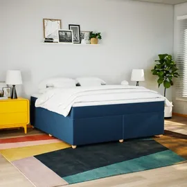 vidaXL Boxspringbett 180 x 200 cm Blau