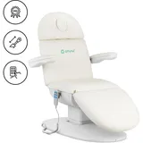 Physa, Massageliege + Massagesessel, Hydraulische Kosmetikliege 150 kg Pistazie, Weiss Behandlungsliege Kosmetikstuhl