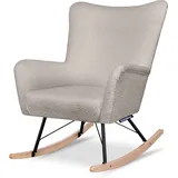 Konsimo - Adducti Schaukelsessel, Beige