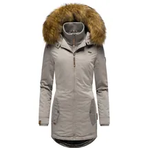 Marikoo Wintermantel "Sanakoo", Damen, Gr. XL (42), grau (hellgrau), Oberstoff: 100% Polyester. Futter: 100% Polyester. Wattierung: 100% Polyester. Ärmelfutter: 100% Polyester.