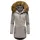 Marikoo Wintermantel "Sanakoo", Damen, Gr. XL (42), grau (hellgrau), Oberstoff: 100% Polyester. Futter: 100% Polyester. Wattierung: 100% Polyester. Ärmelfutter: 100% Polyester.