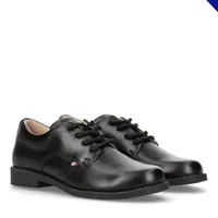 Tommy Hilfiger Lace-up Schuh mit glattem Finish, Samir, schwarz, 30