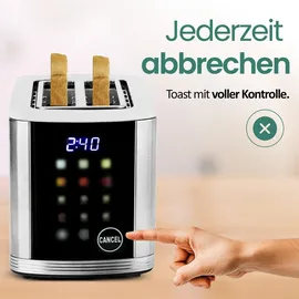 EMERIO Toaster Silber