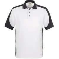 Hakro Polo-Shirt Contrast Performance, weiß, Unisex-Größe: L