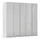 Rauch Monostar, mit Glasfront sowie umfangreicher Innenausstattung grau ¦ Maße (cm): B: 226 H: 210 T: 54.0