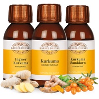 Vorteilsset Kurkuma + Ingwer Kurkuma + Kurkuma Sanddorn Konzentrat