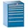 Lista Schubladenschrank 36x36E (BxTxH) 717x725x1000mm KEY Lock R5012