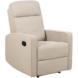VCM ebuy24 Sessel Recliner mit Fußstütze beige.