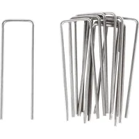 OEM Befestigungserdbügel 10er Set Silber 10 x 3 x 0,3 cm