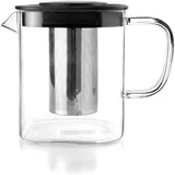 Ibili - Kocher mit Filter Square, 1 Liter, Borosilikatglas und Edelstahl 18/10