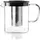 Ibili - Kocher mit Filter Square, 1 Liter, Borosilikatglas und Edelstahl 18/10