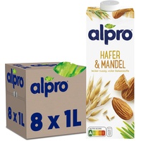 Alpro® Alpro Hafer-Mandeldrink, 8 x 1,0 l)