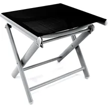 Mojawo Garten Klapphocker 40 x 40 x 45 cm silbergrau/schwarz