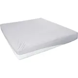 H. G. Hahn-Haustextilien GmbH Spannbettlaken Jersey-Elasthan 90-100 x 200 cm grau