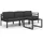 vidaXL Garten-Lounge-Set 4-tlg. anthrazit