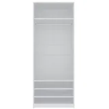 marmex TRES 03B Kleiderschrank 80x206x51 weiß