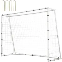 Vevor Fußballtor Weiß 242 x 92 x 184 cm