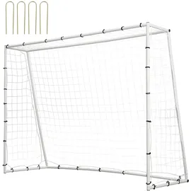 Vevor Fußballtor Weiß 242 x 92 x 184 cm