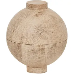 Kristina Dam Studio - Wooden Sphere Aufbewahrung XL Ø 16 x H 18 cm, Eiche